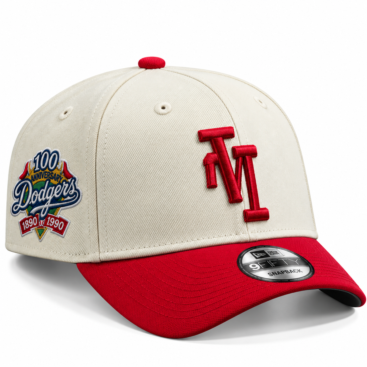 Los Angeles Dodgers Cream Red 100th Anniversary