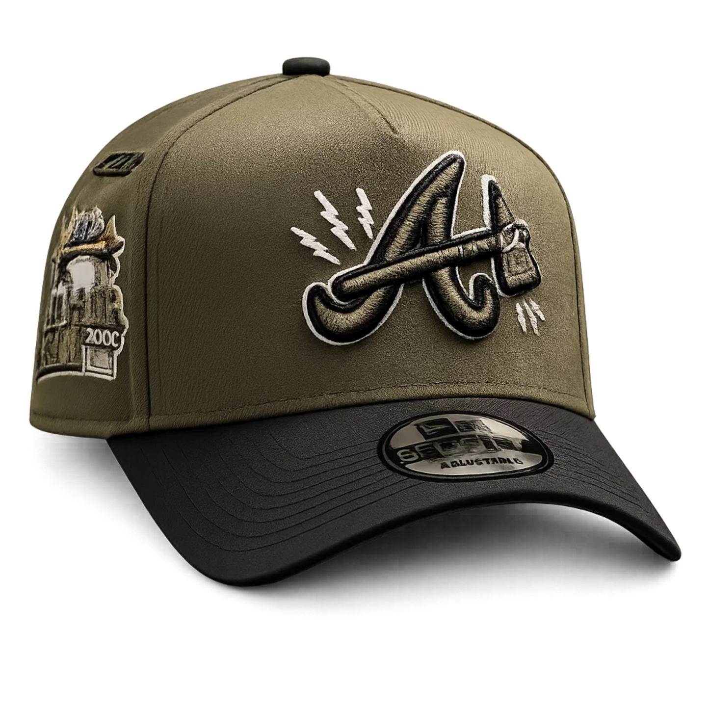 Atlanta Braves Olive Black Vintage Hammer