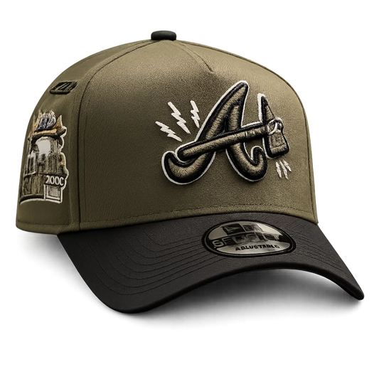 Atlanta Braves Olive Black Vintage Hammer