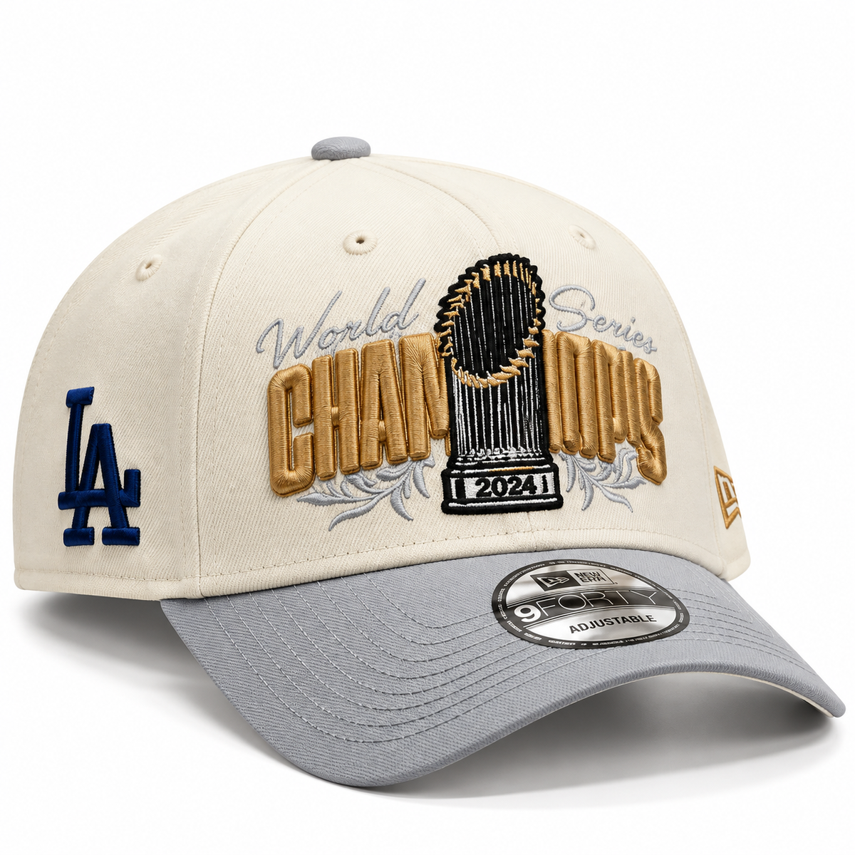 LA Dodgers Cream Gold Champions 2024