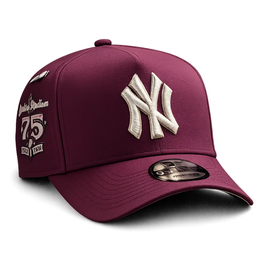NY Yankees Burgundy Cream 75th Anniversary